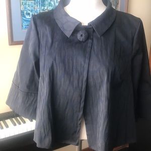 ECI Cropped Swing Jackie O Jacket Blazer, 6